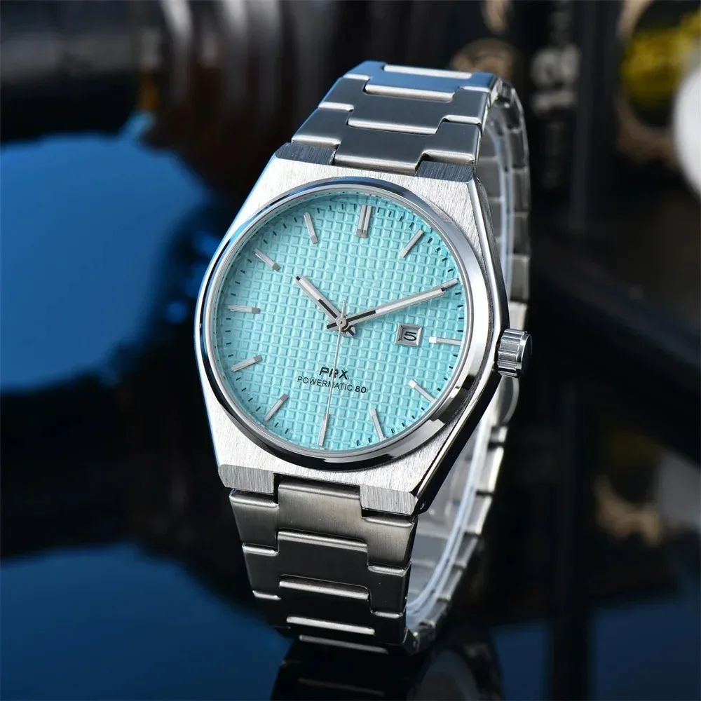 

Hot Sale PRX Luxury Watches for Men Quartz 40MM Custome Brand Steel Strap Automatic Date Daily Waterproof Trendy AAA Male Clocks