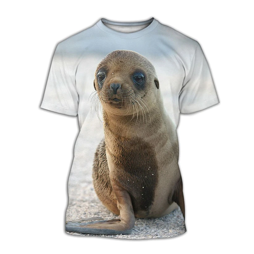 Unisex T-shirt 3D Printing Animal Sea Lion Men's Summer Fashion Casual Cartoon Harajuku Short-sleeved Shirts
Unisex T-shirt 3D Printing Animal Sea Lion Men's Summer Fashion Casual Cartoon Harajuku Short-sleeved Shirts