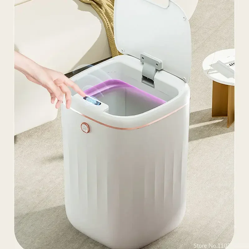 Bathroom Home For Wastebasket Smart Dustbin Lid Toilet Trash Induction Can Trash Smart Automatic Light Sensor Can 
Bathroom Home For Wastebasket Smart Dustbin Lid Toilet Trash Induction Can Trash Smart Automatic Light Sensor Can
