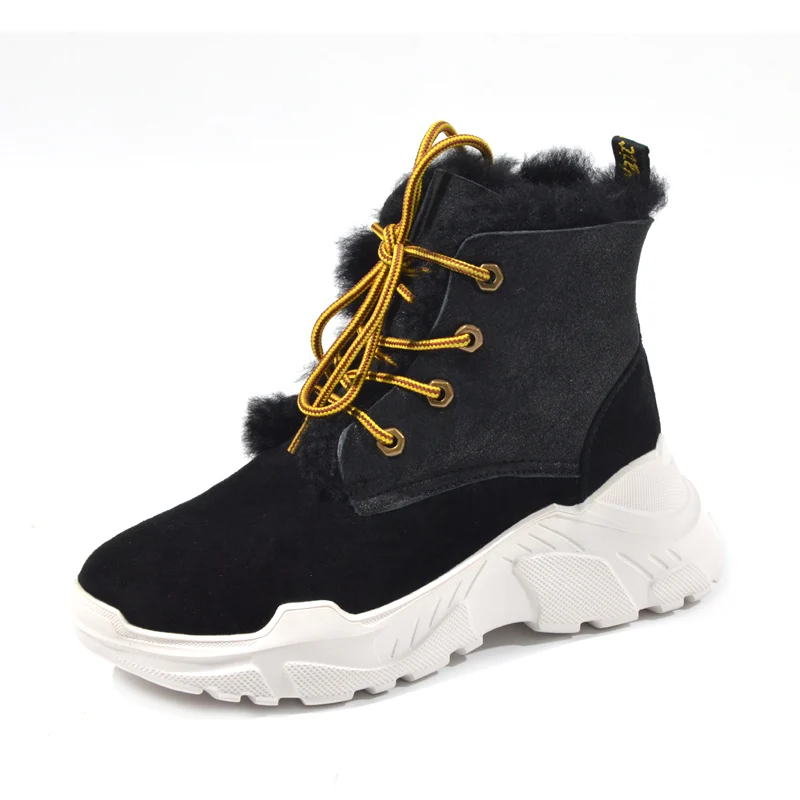 Sale Donna-in Winter Boots Women Snow Keep Warm Platform Boots Genuine Leather Ankle Boots Sheepskin Wool Women Shoes
Sale Donna-in Winter Boots Women Snow Keep Warm Platform Boots Genuine Leather Ankle Boots Sheepskin Wool Women Shoes