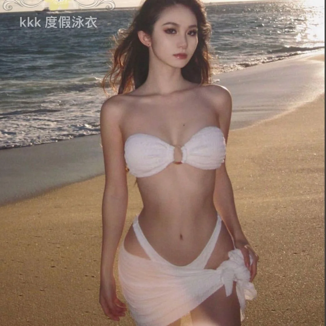 2023 Новый текстурированный тканевый бюстгальтер, купальник-бикини из трех предметов 
2023 Новый текстурированный тканевый бюстгальтер, купальник-бикини из трех предметов