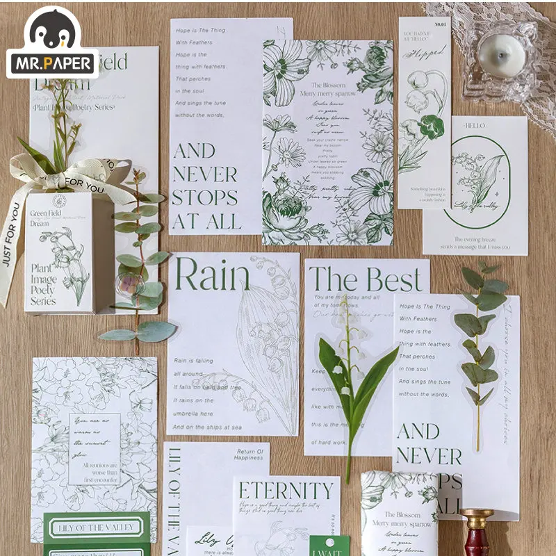 Mr. Paper Light Vintage Floral Plant Series Material Paper Ins Style Rose Stickers DIY Decoration Cardstock Paper Stationery
Mr. Paper Light Vintage Floral Plant Series Material Paper Ins Style Rose Stickers DIY Decoration Cardstock Paper Stationery