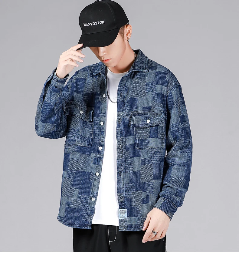 Personality Jacquard Men's Denim Shirt New Fashion Oversized Hip-hop Print Splicing Jeans Shirt Male Streetwear Plus Size 5XL 5 Mallzona S39a8d51417f845a9813cc1409d12f7448 Personality Jacquard Men's Denim Shirt New Fashion Oversized Hip-hop Print Splicing Jeans Shirt Male Streetwear Plus Size 5XL Mallzona