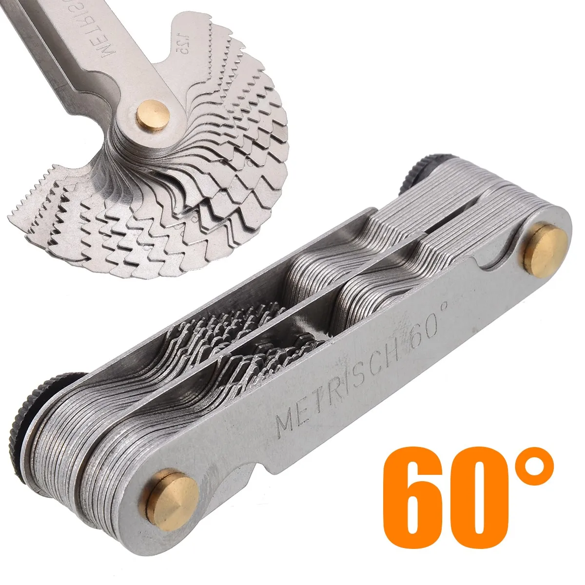 55/60 Degree Metric Inch Thread Plug Gauge Gear-Tooth Screw Pitch Gauges Measuring Center Metrisch Thread Measurement Accessory
55/60 Degree Metric Inch Thread Plug Gauge Gear-Tooth Screw Pitch Gauges Measuring Center Metrisch Thread Measurement Accessory