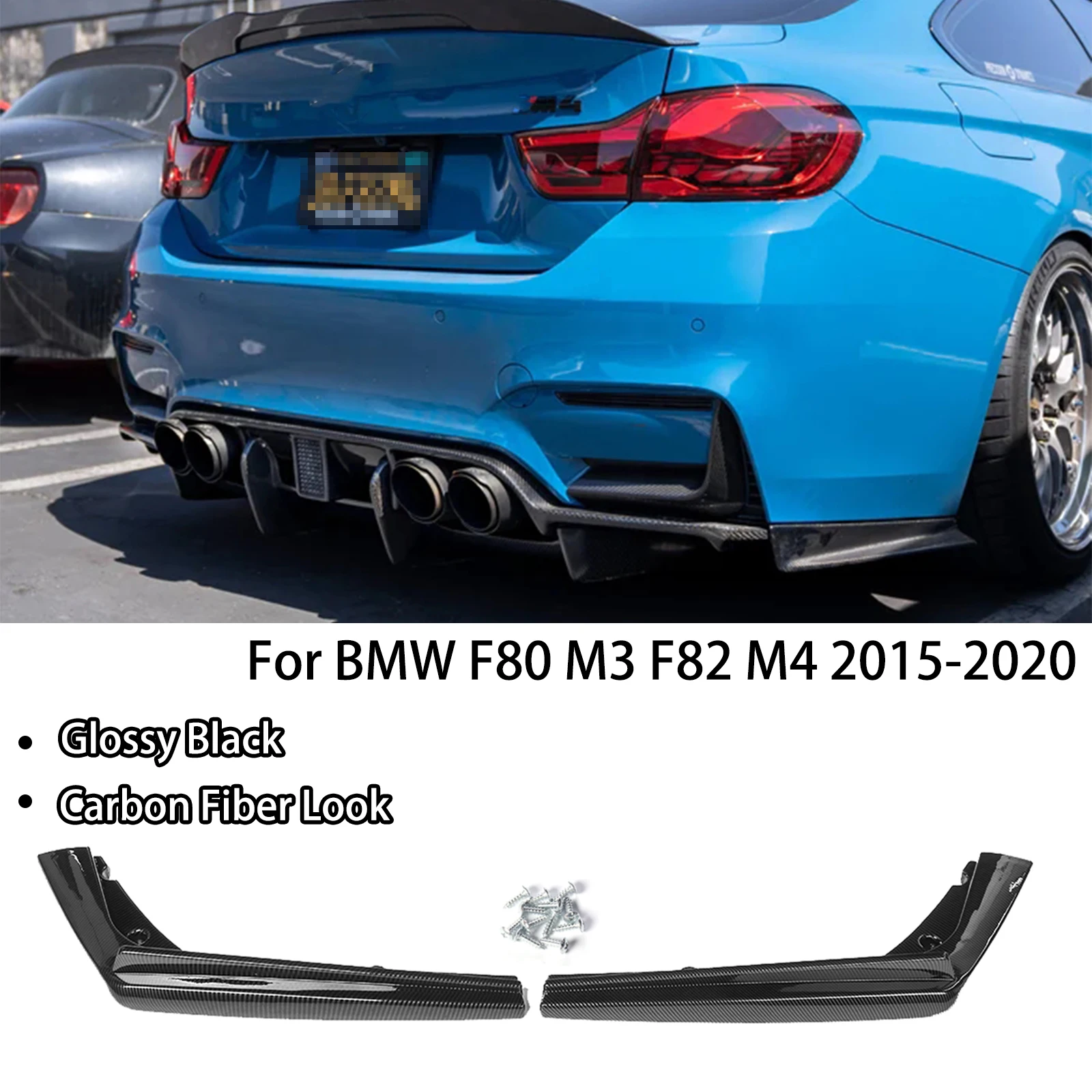 Удлинитель бокового диффузора заднего бампера для BMW F80 M3 F82 M4 2015-2020, защита для губ, защитный спойлер, глянцевый черный вид из углеродного волокна
Удлинитель бокового диффузора заднего бампера для BMW F80 M3 F82 M4 2015-2020, защита для губ, защитный спойлер, глянцевый черный вид из углеродного волокна