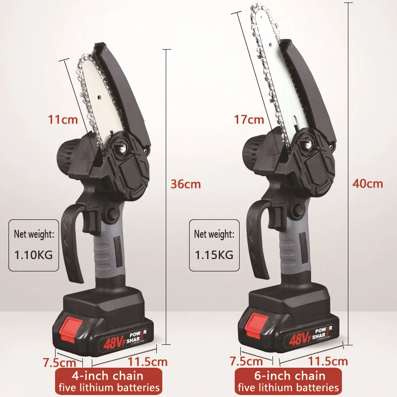 6 inch 4 inch brushless chain saw Outdoor electric felling saw Small industrial handheld saw
6 inch 4 inch brushless chain saw Outdoor electric felling saw Small industrial handheld saw