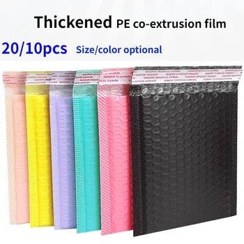 10pcs Bubble Mailers Pink Poly Bubble Mailer Self Seal Padded Envelopes Gift Bags Black/blue Packaging Bags for Business