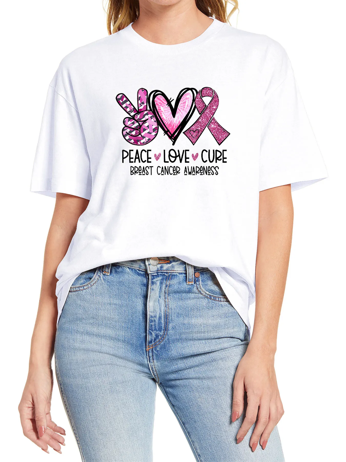 Футболка EUOW PEACE с принтом LOVE CURE, 100% хлопок, модная женская повседневная одежда на День святого Валентина, забавная Мужская и женская футболка с коротким рукавом
Футболка EUOW PEACE с принтом LOVE CURE, 100% хлопок, модная женская повседневная одежда на День святого Валентина, забавная Мужская и женская футболка с коротким рукавом