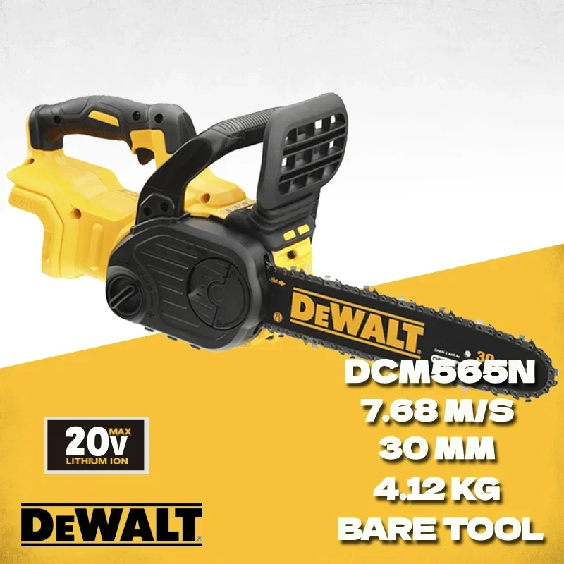 

Беспроводная бесщеточная цепная пила DEWALT, 20 в, корпус инструмента DCM565, 12 дюймов, резак для дерева, перезаряжаемая гравировальная пила, электроинструменты для сада