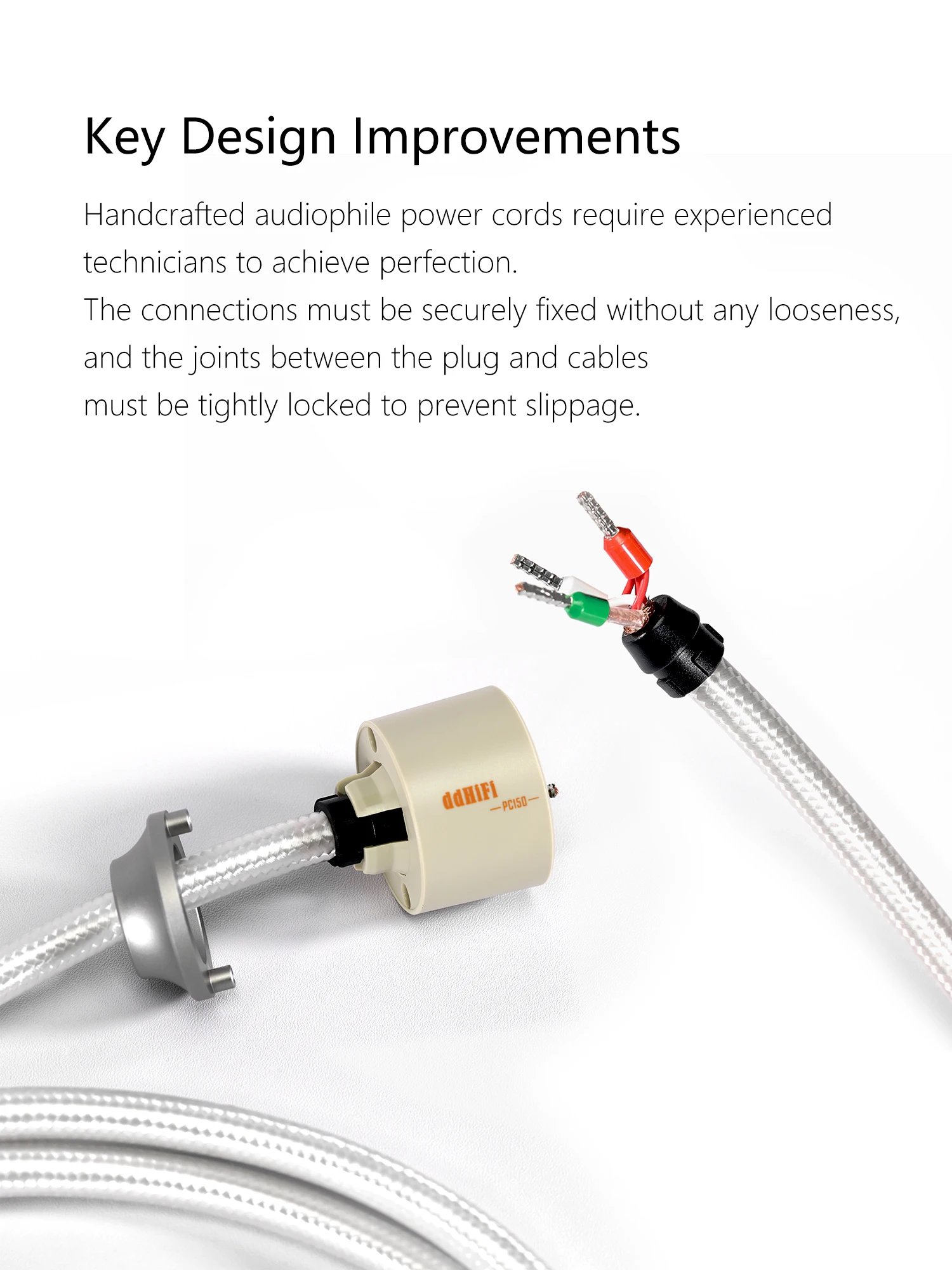DD ddHiFi PC150 Audiophile Power Cord DIY Kit, Retro Color Scheme and Retro-Style Tuning, Standard Only DD ddHiFi PC150 Audiophile Power Cord DIY Kit, Retro Color Scheme and Retro-Style Tuning, Standard Only