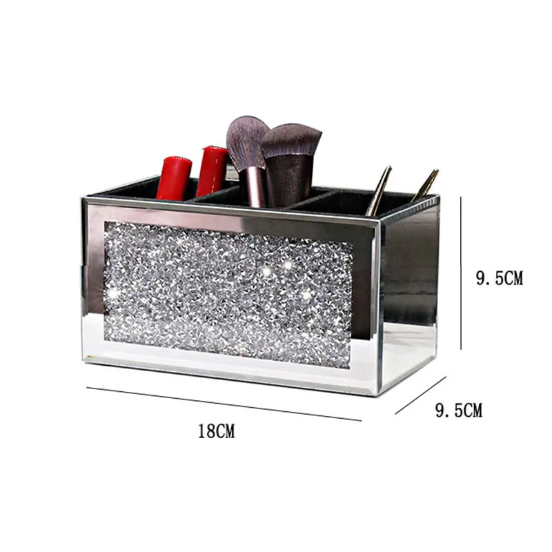 Luxurious Diamond Inlay Vanity Brush Storage Bucket High Sense Separated Storage Jewelry Organizer Box Living Room Decoration
Luxurious Diamond Inlay Vanity Brush Storage Bucket High Sense Separated Storage Jewelry Organizer Box Living Room Decoration