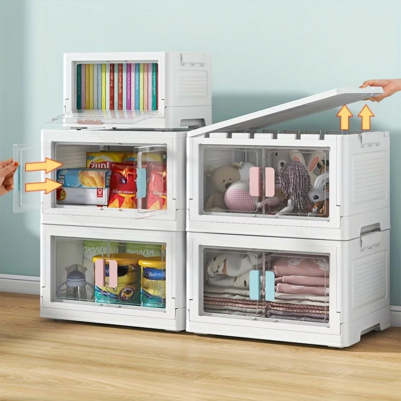 1pc Collapsible Foldable Storage Box - Stackable Clothes Storage Cabinet for Home and Travel - Space Saving Organizer for Clothe 
1pc Collapsible Foldable Storage Box - Stackable Clothes Storage Cabinet for Home and Travel - Space Saving Organizer for Clothe
