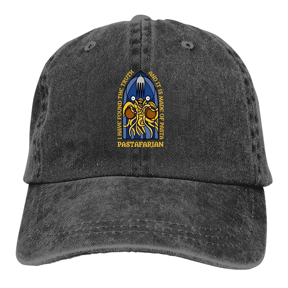 

Pure Color Cowboy Hats Pastafarian Women's Hat Sun Visor Baseball Caps Flying Spaghetti Monster Peaked Trucker Dad Hat