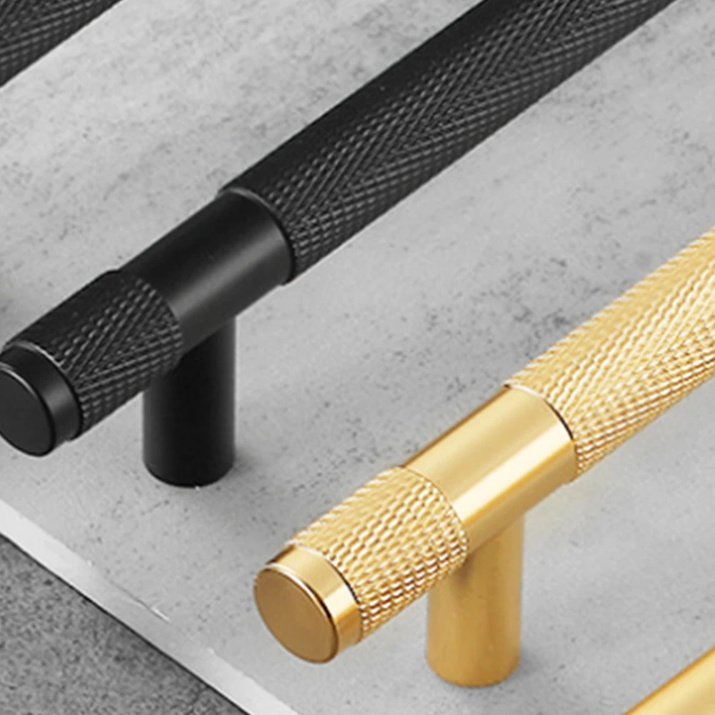 Create a Classy and Chic Look for Your Cabinets and Drawers with Our Knurled T Bar Handles Gold/Black Multiple Sizes Available
Create a Classy and Chic Look for Your Cabinets and Drawers with Our Knurled T Bar Handles Gold/Black Multiple Sizes Available