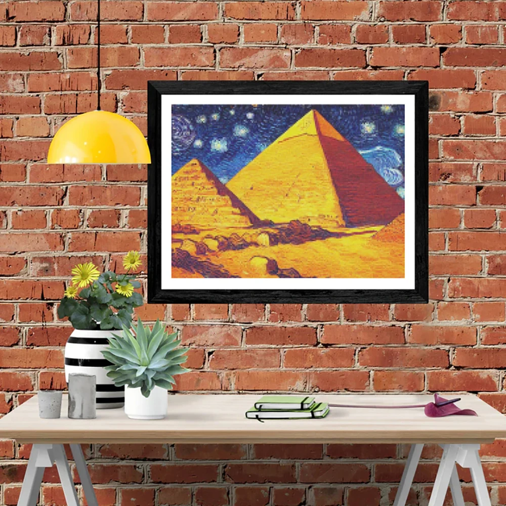 DIY-5D Diamond PYRAMIDS OF GIZA BY VAN GOGH Splice Set Full Diamond Embroidery Mosaic Picture Closed
DIY-5D Diamond PYRAMIDS OF GIZA BY VAN GOGH Splice Set Full Diamond Embroidery Mosaic Picture Closed