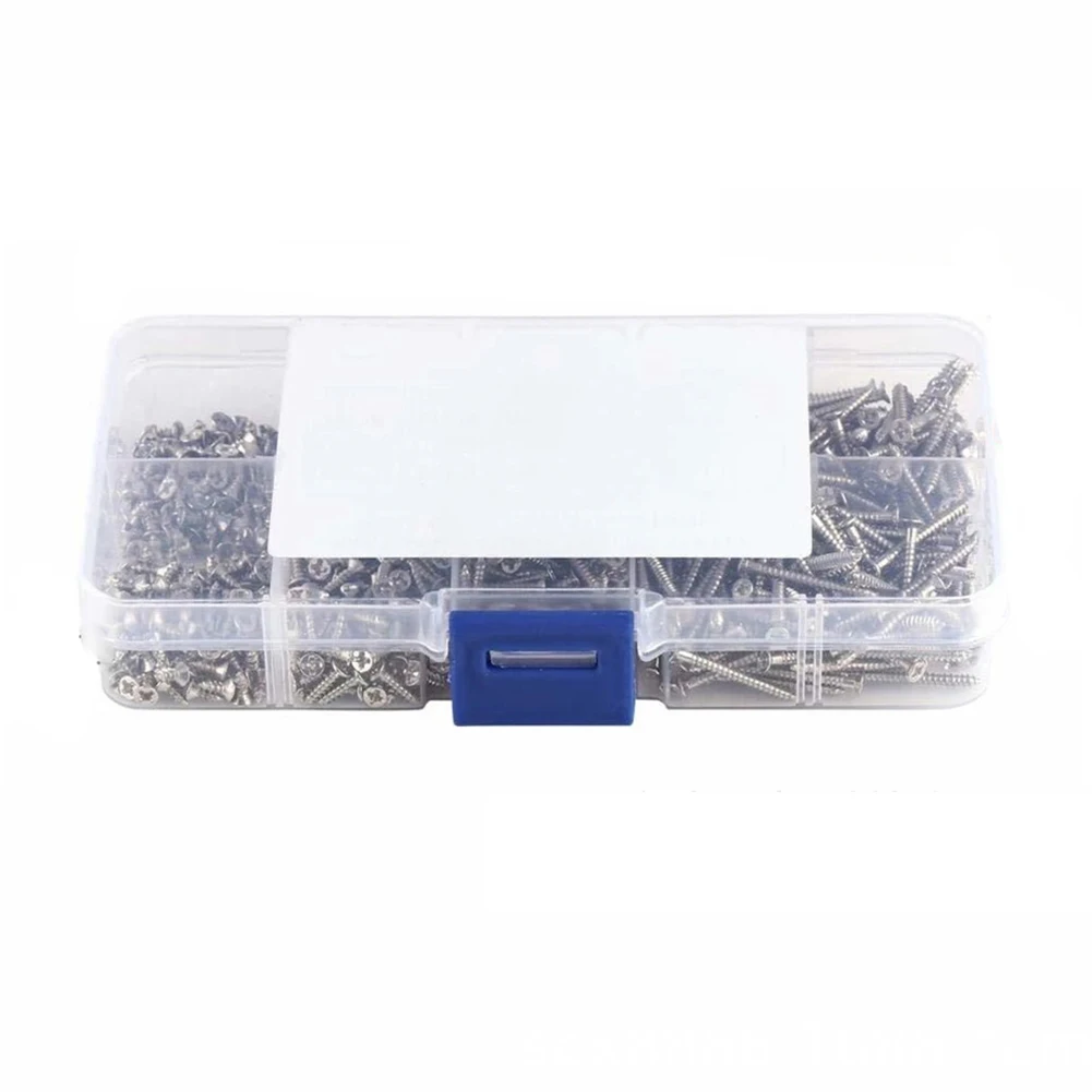 800PCS M2 Self-tapping Screws Rust-resistant Versatile Reliable Self-tapping Screws M2 Stainless Steel Cross Countersunk Head
800PCS M2 Self-tapping Screws Rust-resistant Versatile Reliable Self-tapping Screws M2 Stainless Steel Cross Countersunk Head