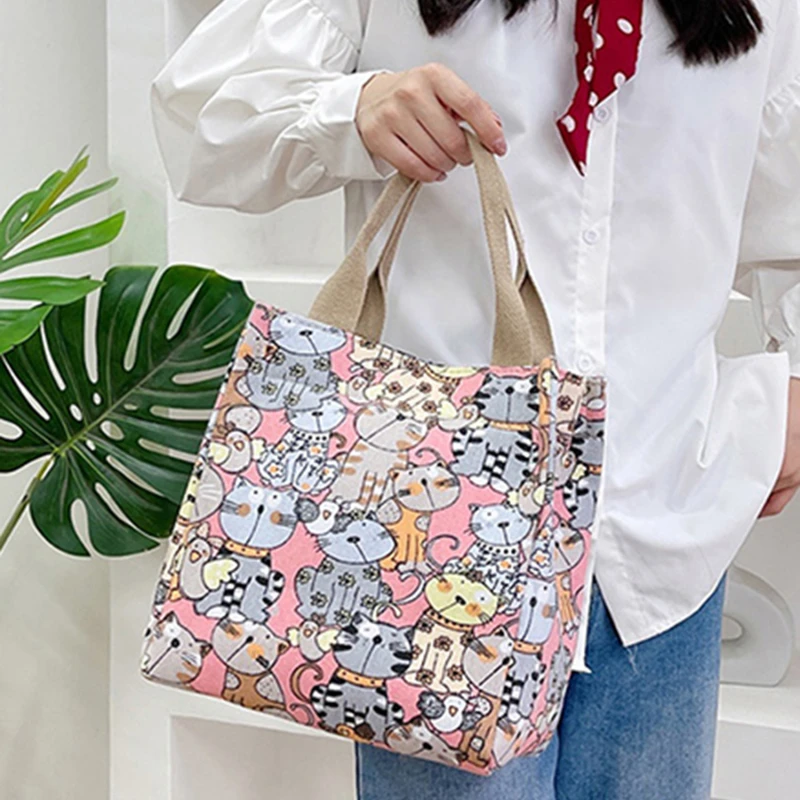 Canvas Bags Handbag For Women Shopper Tote Bag Fashion Designer Bag Japanese Style Cartoon Cute Cats Small Eco-Friendly Tote Bag
Canvas Bags Handbag For Women Shopper Tote Bag Fashion Designer Bag Japanese Style Cartoon Cute Cats Small Eco-Friendly Tote Bag