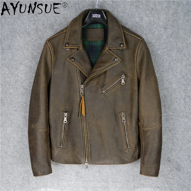 Men Jacket Real Cowhide Leather 2024 Men's Clothing Motorcycle Autumn Coat Male Luxury Mens Clothes Hommes Veste LXR506
Men Jacket Real Cowhide Leather 2024 Men's Clothing Motorcycle Autumn Coat Male Luxury Mens Clothes Hommes Veste LXR506