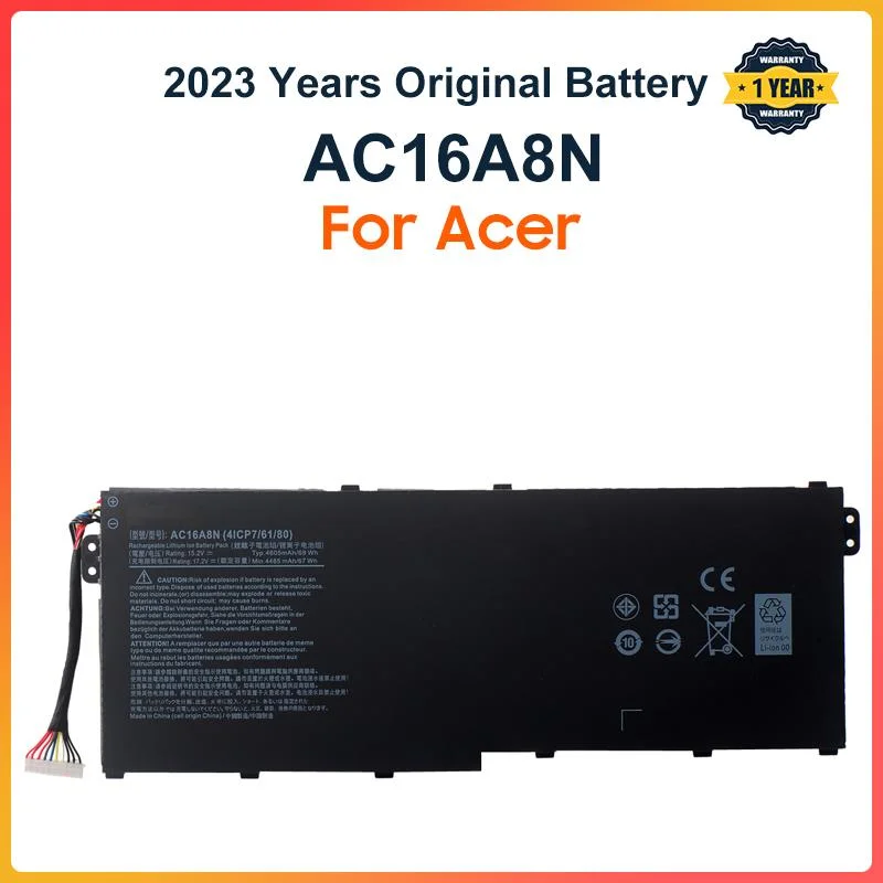 AC16A8N 4ICP7/61/80 Laptop Battery for Acer Aspire V17 V15 Nitro VN7-593G VN7-793G VN7-793G-73YP 78E3 VN7-793 717L
AC16A8N 4ICP7/61/80 Laptop Battery for Acer Aspire V17 V15 Nitro VN7-593G VN7-793G VN7-793G-73YP 78E3 VN7-793 717L