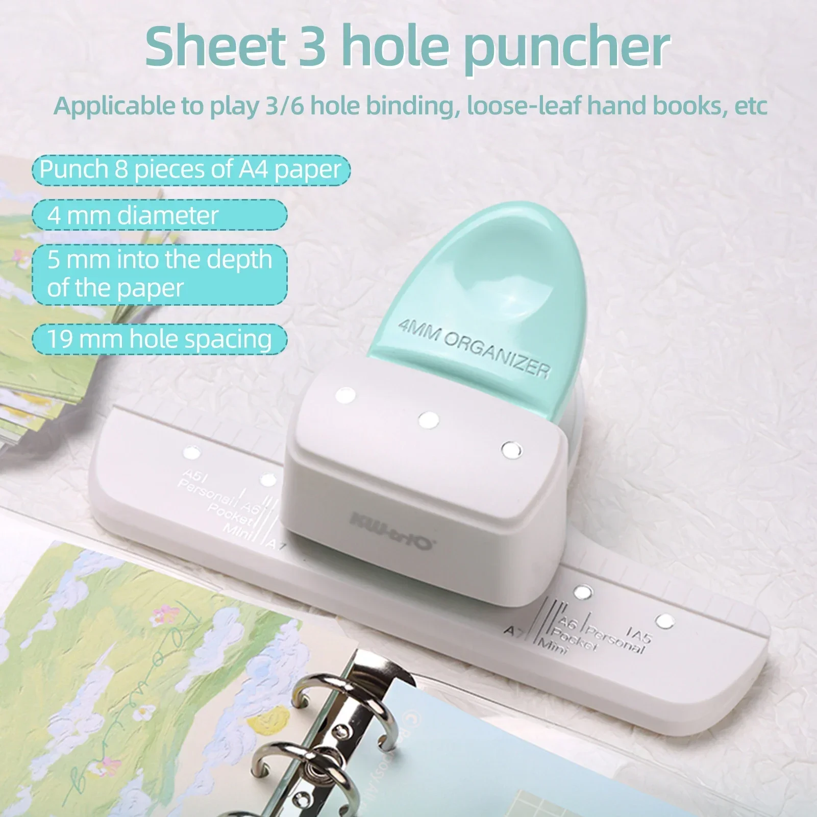 Дырокол для ежедневного планера, персональный/3 для карманного отверстия листа, 9027, Регулируемый мини-дырокол для бумаги
Дырокол для ежедневного планера, персональный/3 для карманного отверстия листа, 9027, Регулируемый мини-дырокол для бумаги