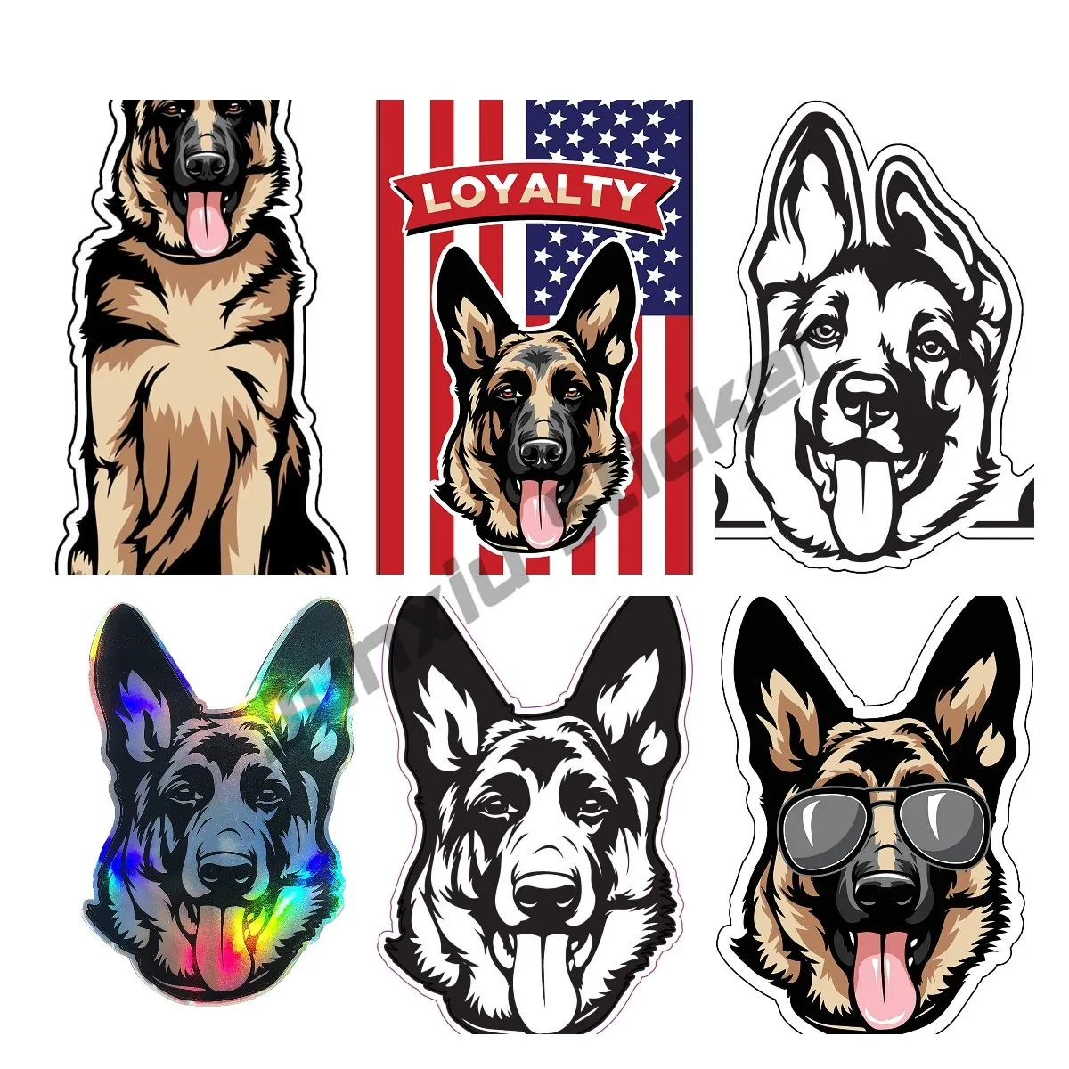 German Shepherd Loyalty Decal - American Flag Dog Bumper Sticker for Laptops Tumblers Windows Cars Trucks Walls Full Color
German Shepherd Loyalty Decal - American Flag Dog Bumper Sticker for Laptops Tumblers Windows Cars Trucks Walls Full Color
