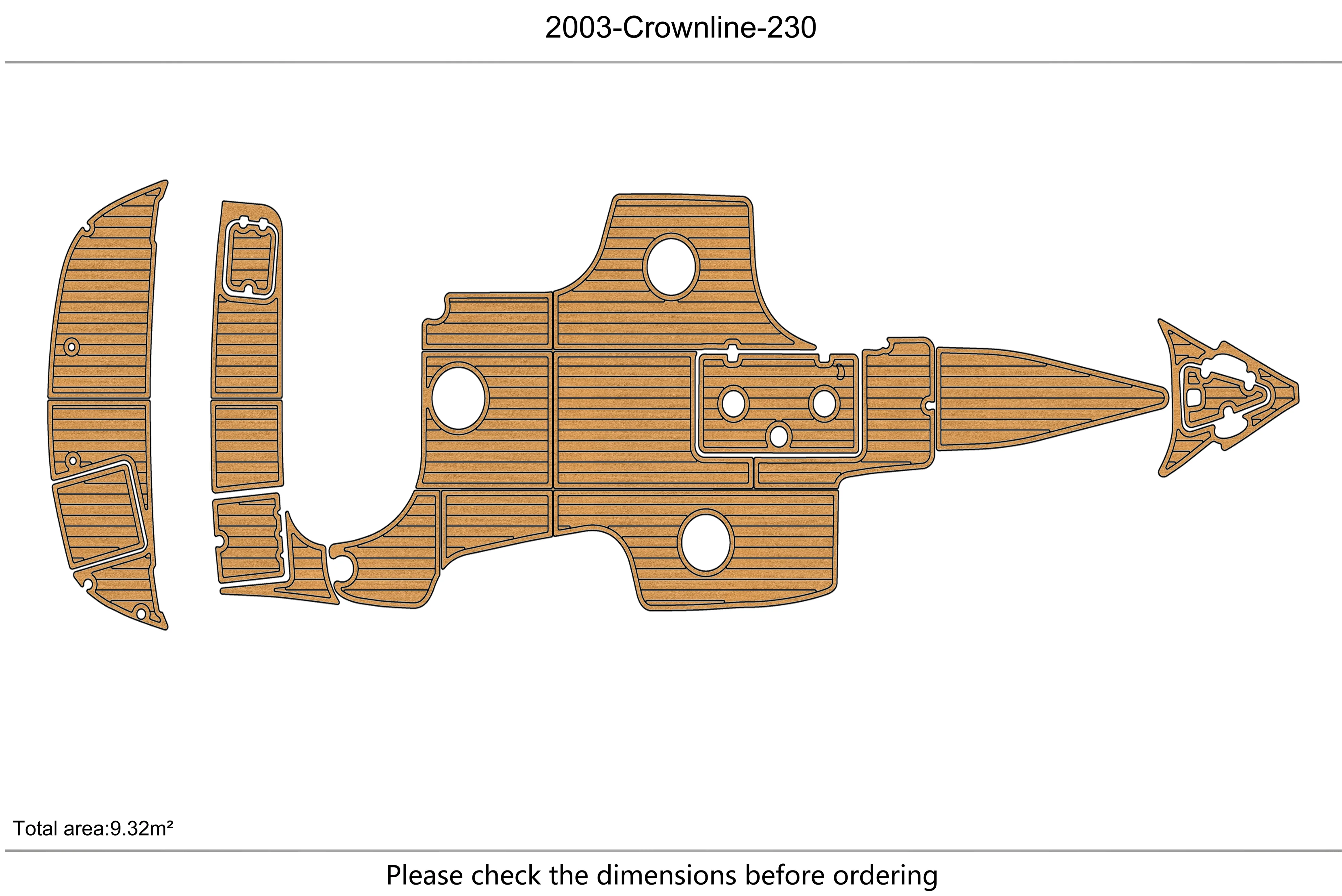 2003 Crownline 230 B кабина платформы 1/4 дюйма 6 мм EVA искусственный ковер для водных лыж, яхты, рыболовной лодки, нескользящий напольный коврик
2003 Crownline 230 B кабина платформы 1/4 дюйма 6 мм EVA искусственный ковер для водных лыж, яхты, рыболовной лодки, нескользящий напольный коврик