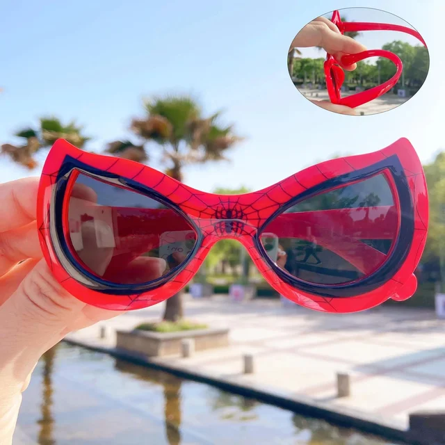 Disney-Lunettes de soleil SpidSuffolk pour enfants, jouets d'action en plastique, figurine d'anime, lunettes de soleil de dessin animé, cadeaux mignons, 2024 1