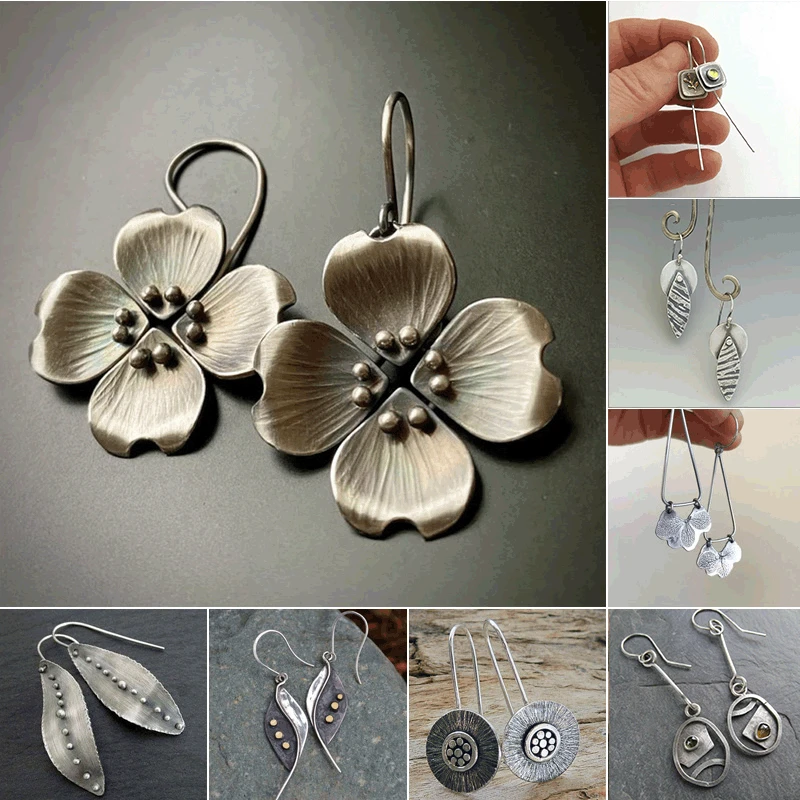 Bohemia Geometry Shape Carved Flower Teardrop Vintage Antique Silver Color Metal Drop Dangle Earring for Women Jewelry Party 
Bohemia Geometry Shape Carved Flower Teardrop Vintage Antique Silver Color Metal Drop Dangle Earring for Women Jewelry Party