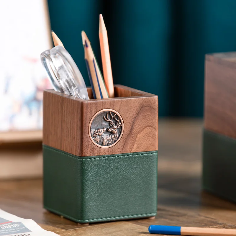 Solid wood pen holder office desktop stationery storage box wooden pen holder pen holder home storage desk storage stash can
Solid wood pen holder office desktop stationery storage box wooden pen holder pen holder home storage desk storage stash can