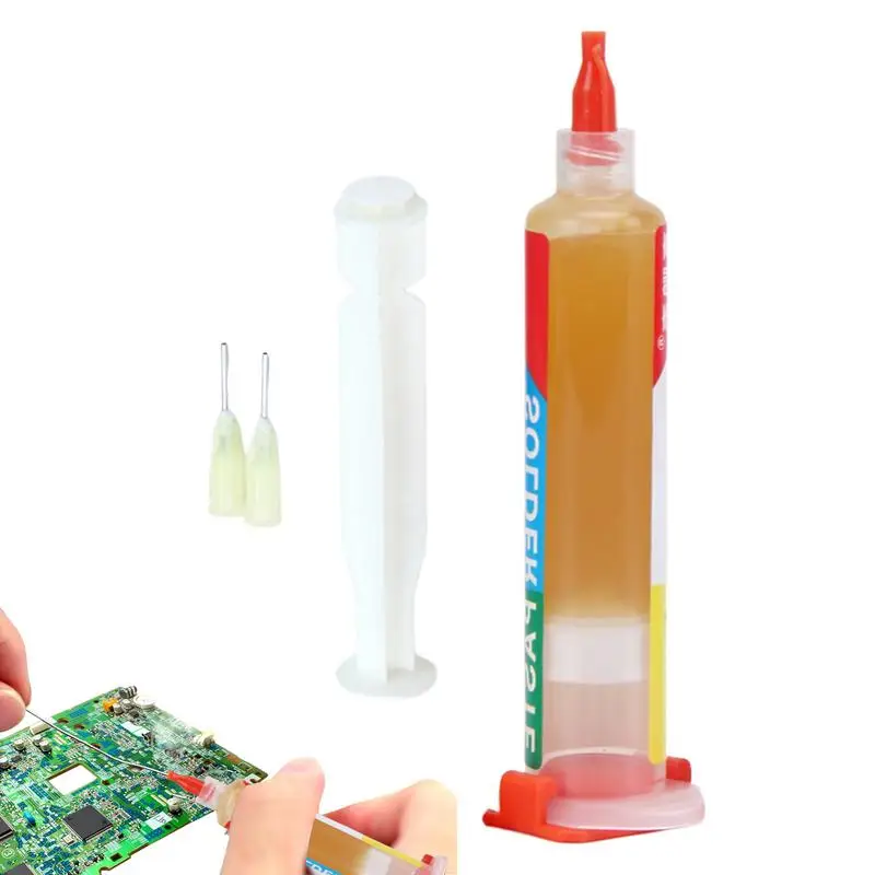 

No-Clean Soldering Flux 10ml Syringe Design Electronics Welding Flux Solder Paste Syringe For Telephones Circuit Boards