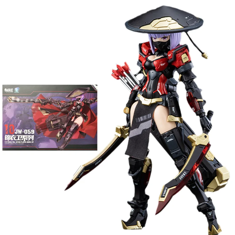 Оригинальная экшн-фигурка ATKGIRL JW-059 Jin Yiwei Mobile Suit Girl Anime Сборная модель игрушки