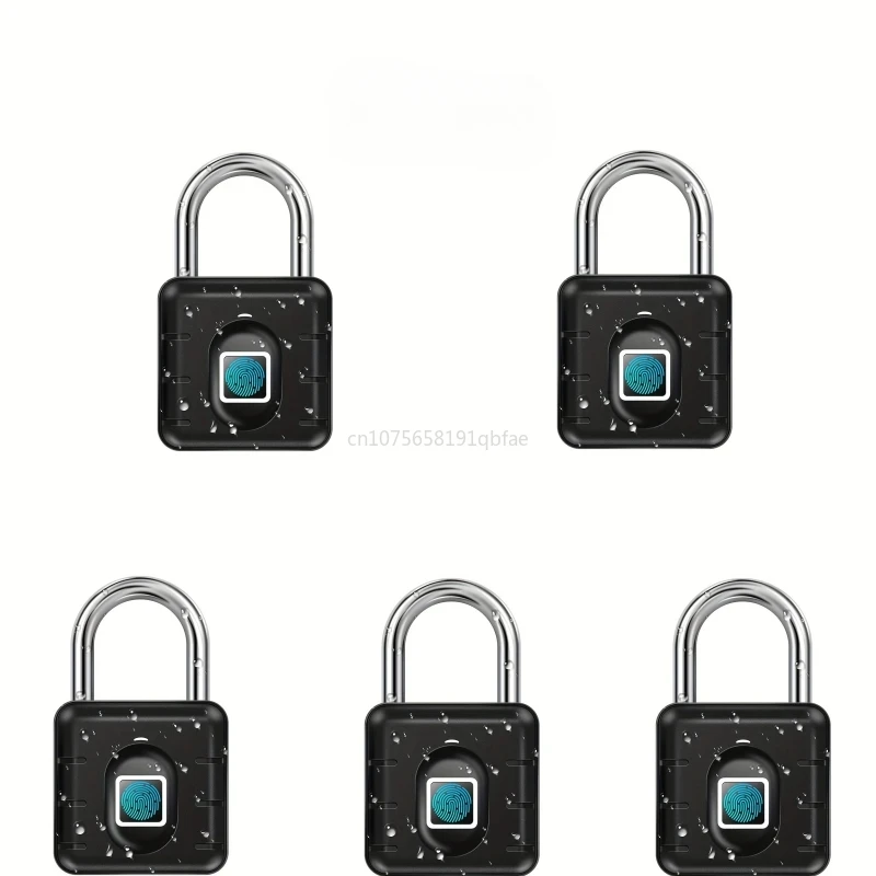 

Waterproof Smart Fingerprint Padlock Cabinet Locker Dormitory Anti-theft Padlock Rechargeable Keyless Electronic Digital Lock
