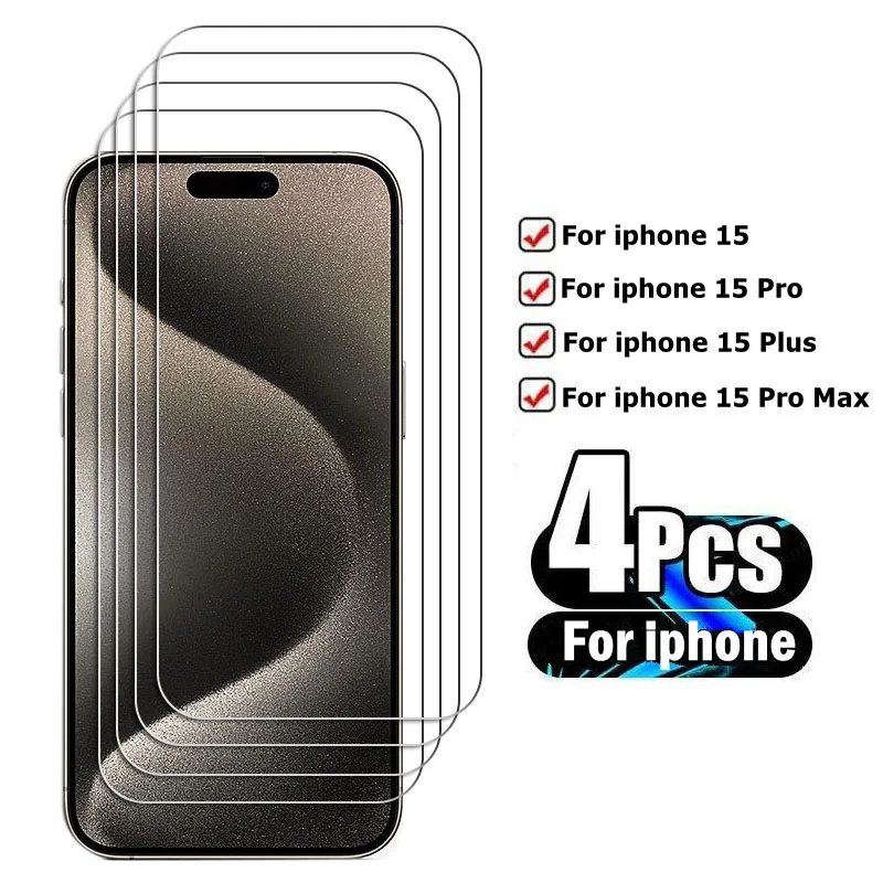 4Pcs For iPhone 15 Pro Max Screen Protector For iphone 15 Pro Max Tempered Glass HD Phone Film For iphone 15 Pro Max Glass
4Pcs For iPhone 15 Pro Max Screen Protector For iphone 15 Pro Max Tempered Glass HD Phone Film For iphone 15 Pro Max Glass