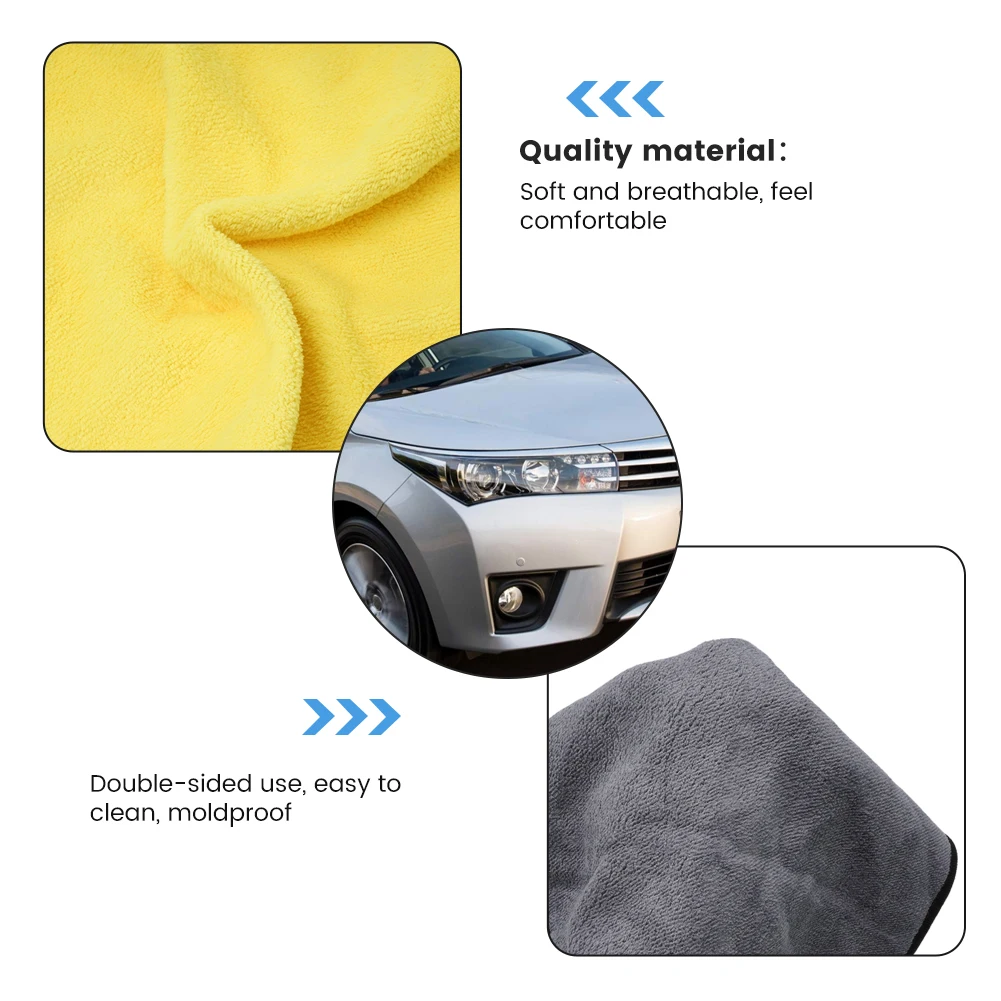 

Polyester Fiber Car Washing Cleaning Towel Window Mirror Dish Cleaning Cloth Rag Dry Strong Absorbent Soft Towel Wipe Off Stains