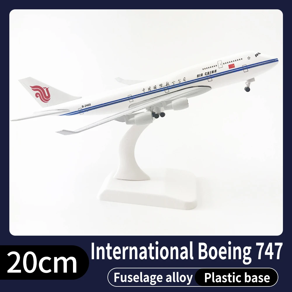Metal Aircraft Model 20cm1:400 International Boeing 747 Metal Replica Alloy Material With Landing Gear Ornaments Children's Toys
Metal Aircraft Model 20cm1:400 International Boeing 747 Metal Replica Alloy Material With Landing Gear Ornaments Children's Toys