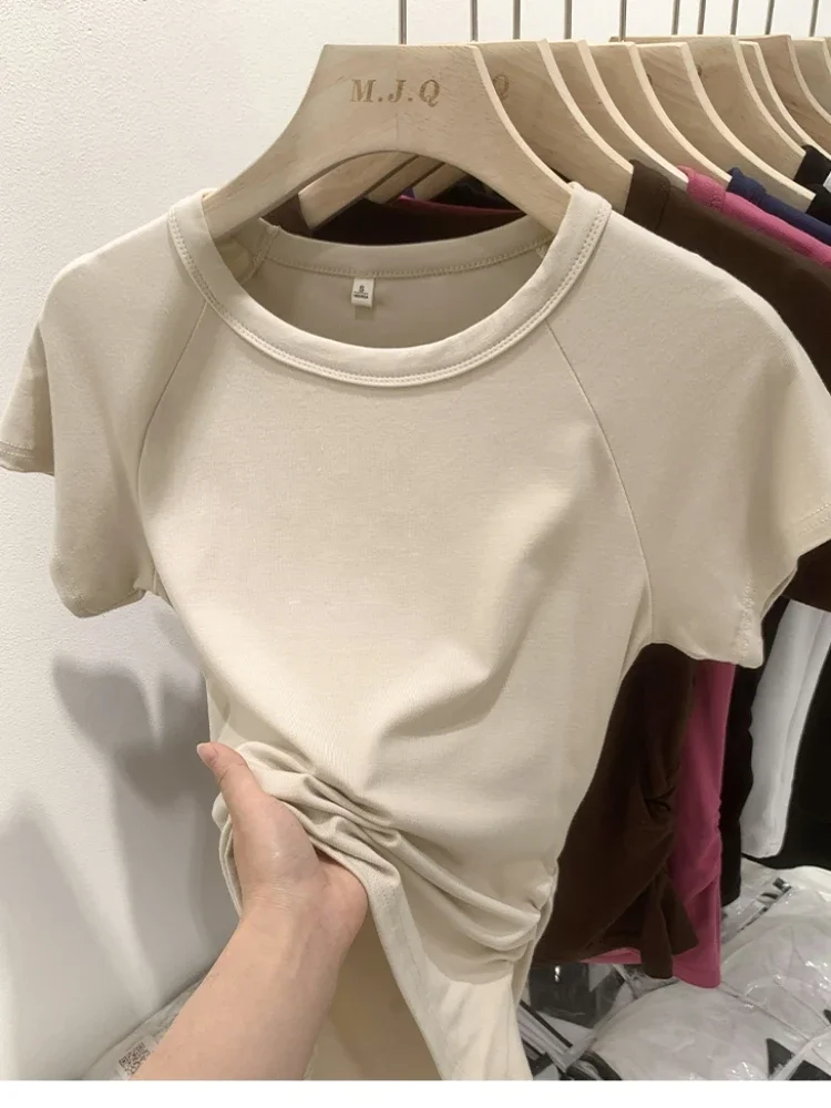 2023 New Summer T Shirt Women Elasticity T-Shirt Woman Clothes Tops Slim Tshirt Female Short Sleeve Crop Top Womens Sexy Canale
2023 New Summer T Shirt Women Elasticity T-Shirt Woman Clothes Tops Slim Tshirt Female Short Sleeve Crop Top Womens Sexy Canale