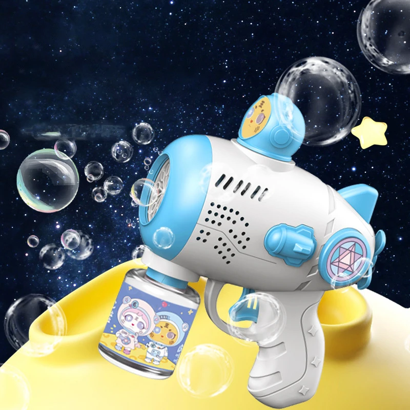 New Rocket Launcher Electric Bubble Machine Bubbles Gun Summer Beach Bath Outdoor Game Fantasy Toys for Children Kids Gift.
New Rocket Launcher Electric Bubble Machine Bubbles Gun Summer Beach Bath Outdoor Game Fantasy Toys for Children Kids Gift.