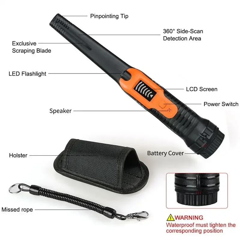YYHC Metal Detector Pinpointer,LCD Display Waterproof with High Sensitivity,360° Scanning,Sound/Vibration IndicationThree Mode
YYHC Metal Detector Pinpointer,LCD Display Waterproof with High Sensitivity,360° Scanning,Sound/Vibration IndicationThree Mode