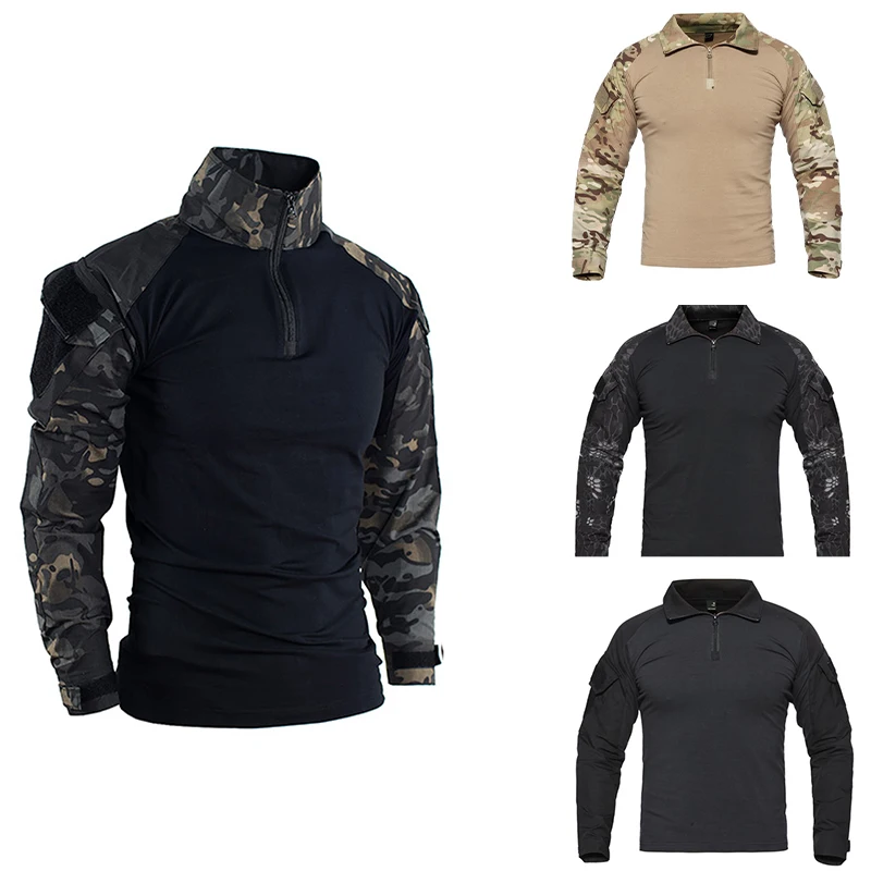 

Hunting Clothing Camouflage Clothing Outfit Outdoor Combat Clothing Training Shirt T-Shirt Jogging Sweatshirt Long Sleeve