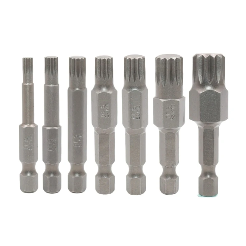 L69A Versatile Steel 12Point Torx Screwdriver Bit Set with 1/4in Hexadecimal Shank (7Pieces) for DIY and Repairs
L69A Versatile Steel 12Point Torx Screwdriver Bit Set with 1/4in Hexadecimal Shank (7Pieces) for DIY and Repairs