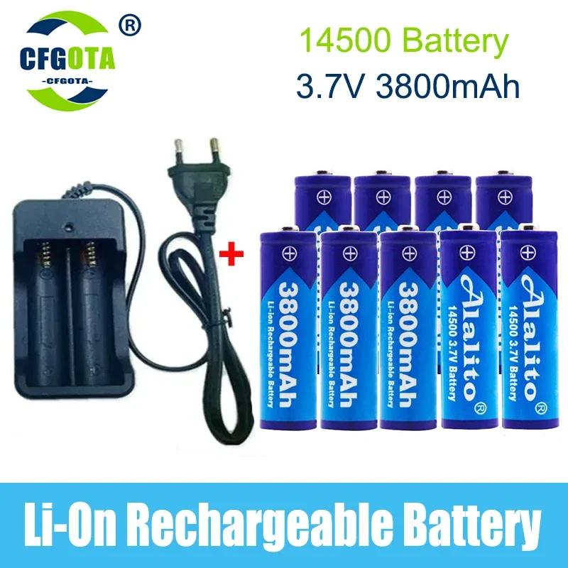 14500 battery 3.7V large capacity 3800mah lithium ion battery, used for electric toothbrush, razor, barber rechargeable battery
14500 battery 3.7V large capacity 3800mah lithium ion battery, used for electric toothbrush, razor, barber rechargeable battery
