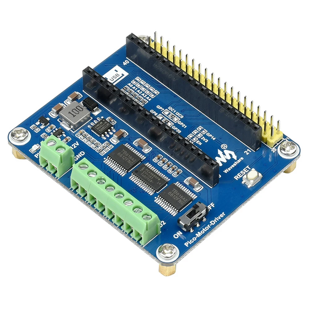 Raspberry Pi Pico модуль драйвера двигателя постоянного тока 4-ходовой интерфейс двигателя постоянного тока 5 в регулятор напряжения плата расширения чипа для RPI Pico
Raspberry Pi Pico модуль драйвера двигателя постоянного тока 4-ходовой интерфейс двигателя постоянного тока 5 в регулятор напряжения плата расширения чипа для RPI Pico
