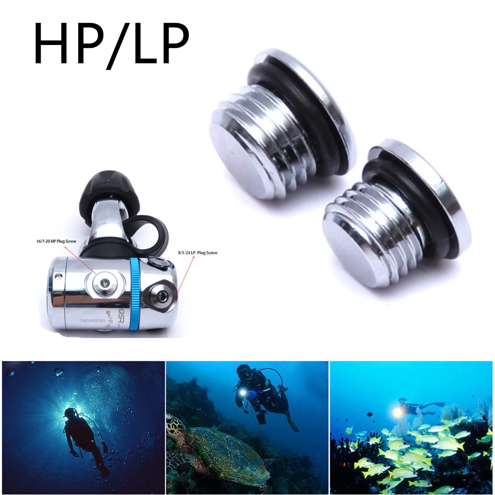 Scuba Port Plug Diving Regulator Replacement Screw High Pressure/Low Pressure Plug Scuba Diving Replacement Part
Scuba Port Plug Diving Regulator Replacement Screw High Pressure/Low Pressure Plug Scuba Diving Replacement Part