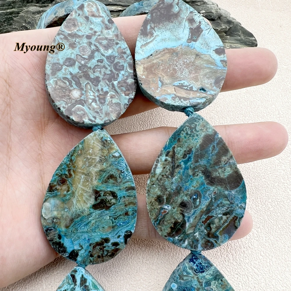 Large Waterdrop Shape Natural Blue Ocean Jaspers Stone Slice Focus Pendant Beads For DIY Jewelry Making MY231218
Large Waterdrop Shape Natural Blue Ocean Jaspers Stone Slice Focus Pendant Beads For DIY Jewelry Making MY231218