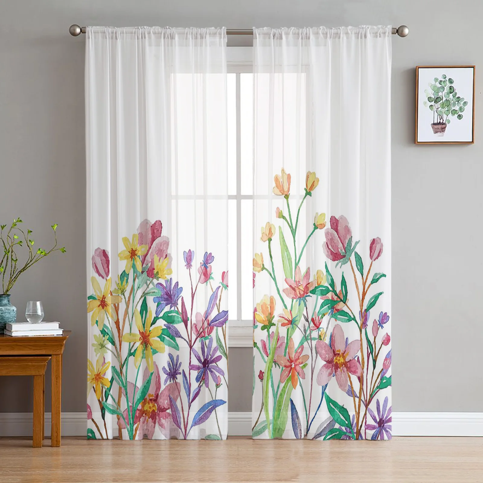 Тюлевые шторы с цветами, прозрачные Занавески Из Органзы водного цвета, для гостиной, спальни, кухни, современный декор
Тюлевые шторы с цветами, прозрачные Занавески Из Органзы водного цвета, для гостиной, спальни, кухни, современный декор