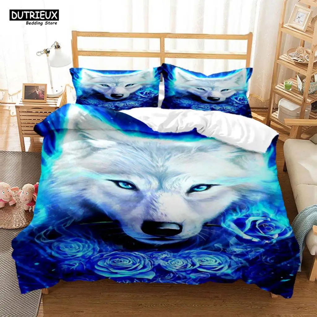 

Wolf Digital Print Polyester Bedding Sets Child Kids Covers Boys Bed Linen Set For Teens Bedding Set Bed Comforter Set
