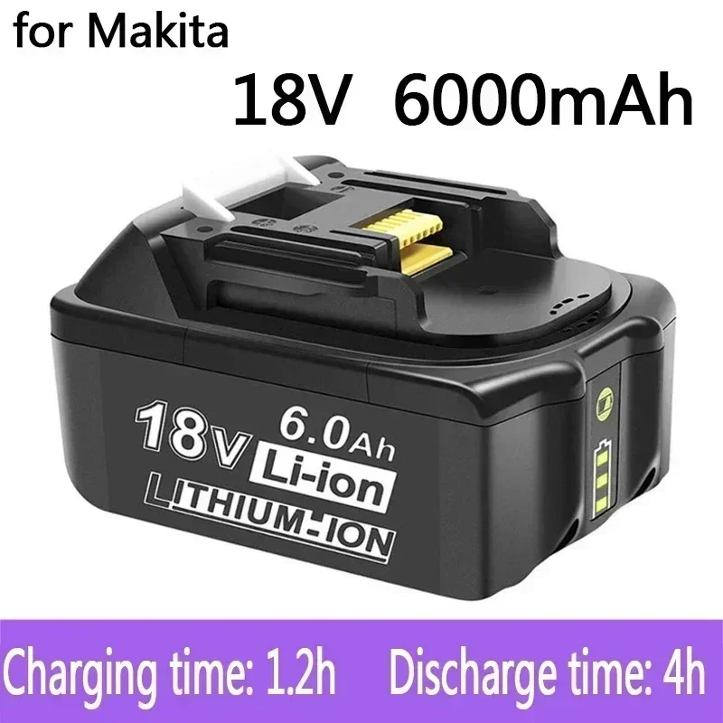 100% Original For Makita 18V 6000mAh Rechargeable Power Tools Battery with LED Li-ion Replacement LXT BL1860B BL1860 BL1850
100% Original For Makita 18V 6000mAh Rechargeable Power Tools Battery with LED Li-ion Replacement LXT BL1860B BL1860 BL1850