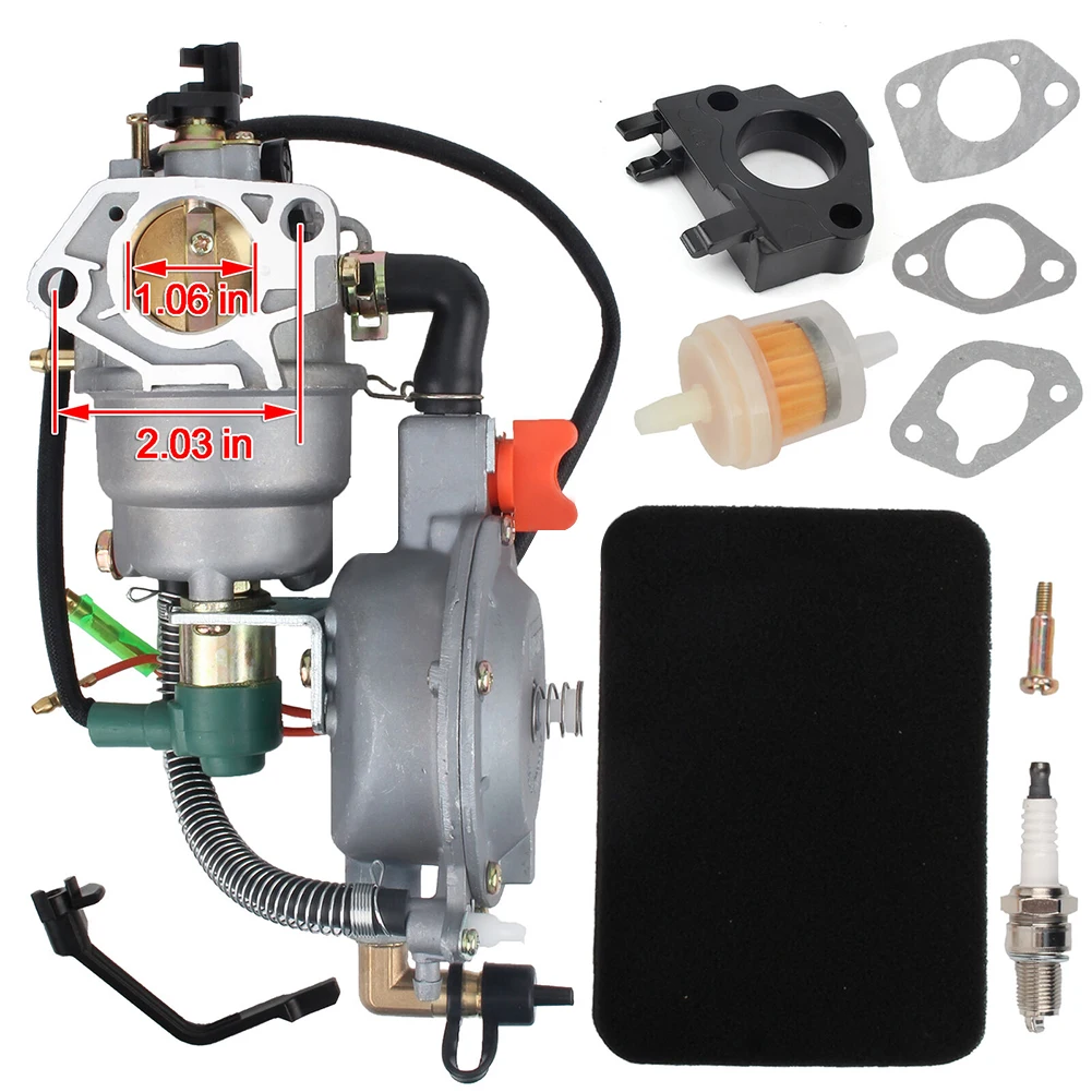 Dual Fuel LPG / NG Conversion Carburetor Kit For 4.5 KW To 10 KW Generators Carburetor Air Filter Fuel Filter Kit
Dual Fuel LPG / NG Conversion Carburetor Kit For 4.5 KW To 10 KW Generators Carburetor Air Filter Fuel Filter Kit
