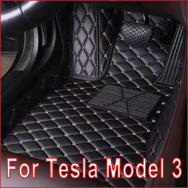 

Автомобильные коврики для Tesla Model 3, 2019, 2020, 2021, оригинальные автомобильные накладки на ножки, аксессуары для интерьера
