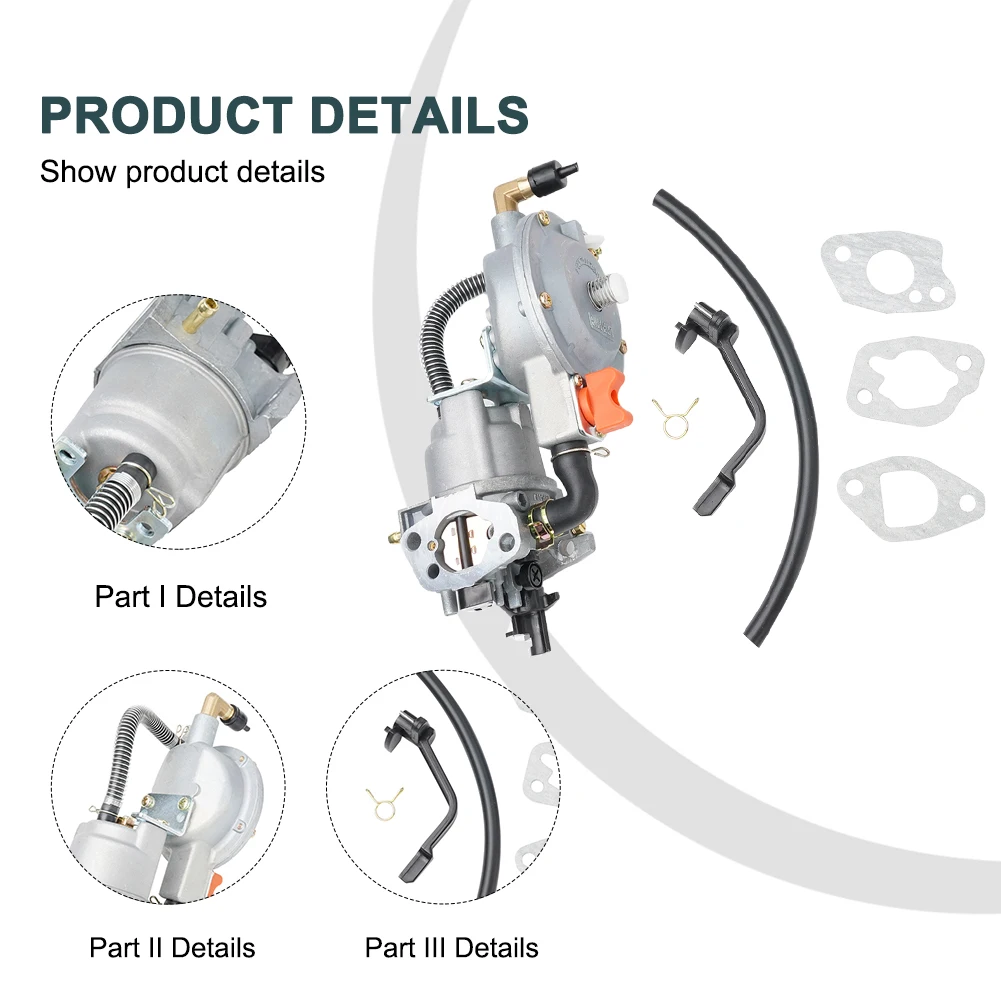 LPG Conversion Kit Dual Fuel Carburetor Generator Parts & Accessories 170G-GX200 2.0kpa–2.6kpa 208cc 210cc 212cc
LPG Conversion Kit Dual Fuel Carburetor Generator Parts & Accessories 170G-GX200 2.0kpa–2.6kpa 208cc 210cc 212cc